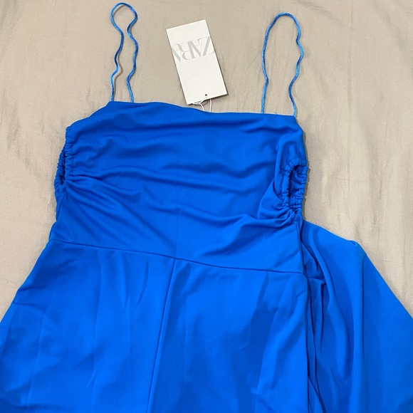 (SOLD) ZARA Long Jumpsuit with Cut-outs 💙 - Picture 5 of 6